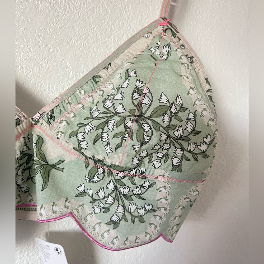 NWT Free People Intimately Salty Sweet Bralette Sage Combo - Picture 3 of 12
